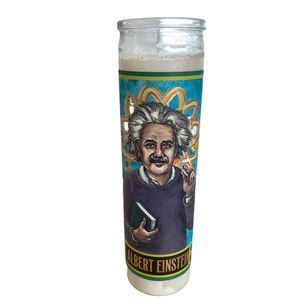 Albert Einstein Secular Saint Candle - The Unemployed Philosophers Guild